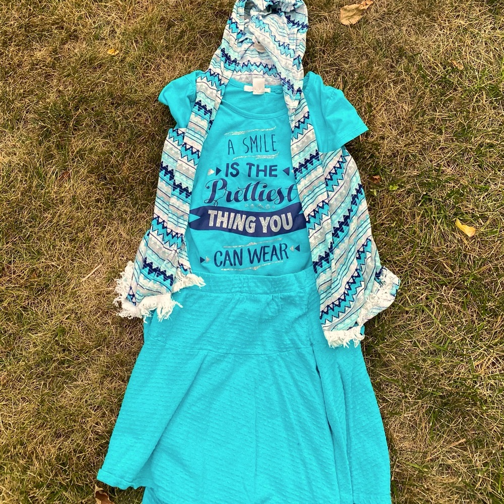 Self esteem skirt, shirt, and coverup